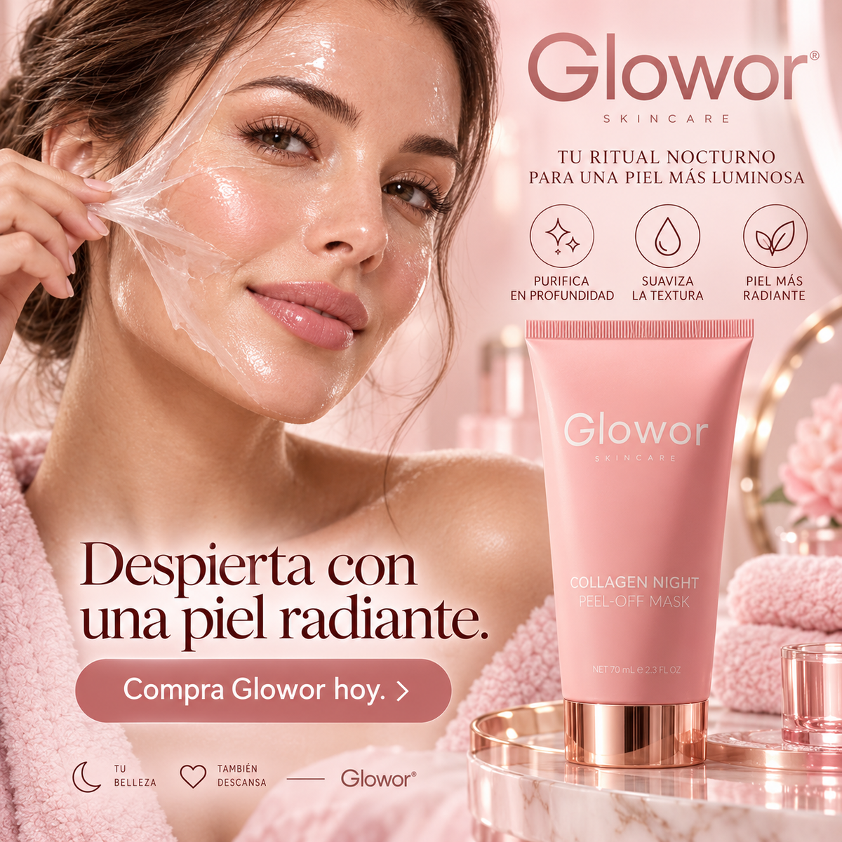 2x1 Glowor® - Que el cansancio no se quede en tu rostro ✨
