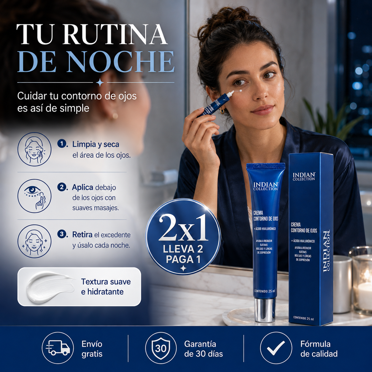 CREMA CONTORNO DE OJOS - Despídete de las ojeras ✨