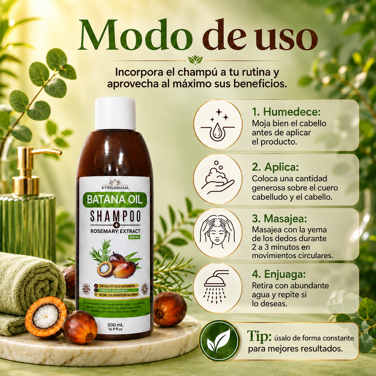 Shampoo Batana - Rescata tu cabello naturalmente