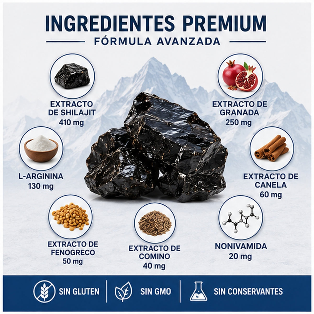 SHILAJIT ULTRA - 60 CAPSULAS