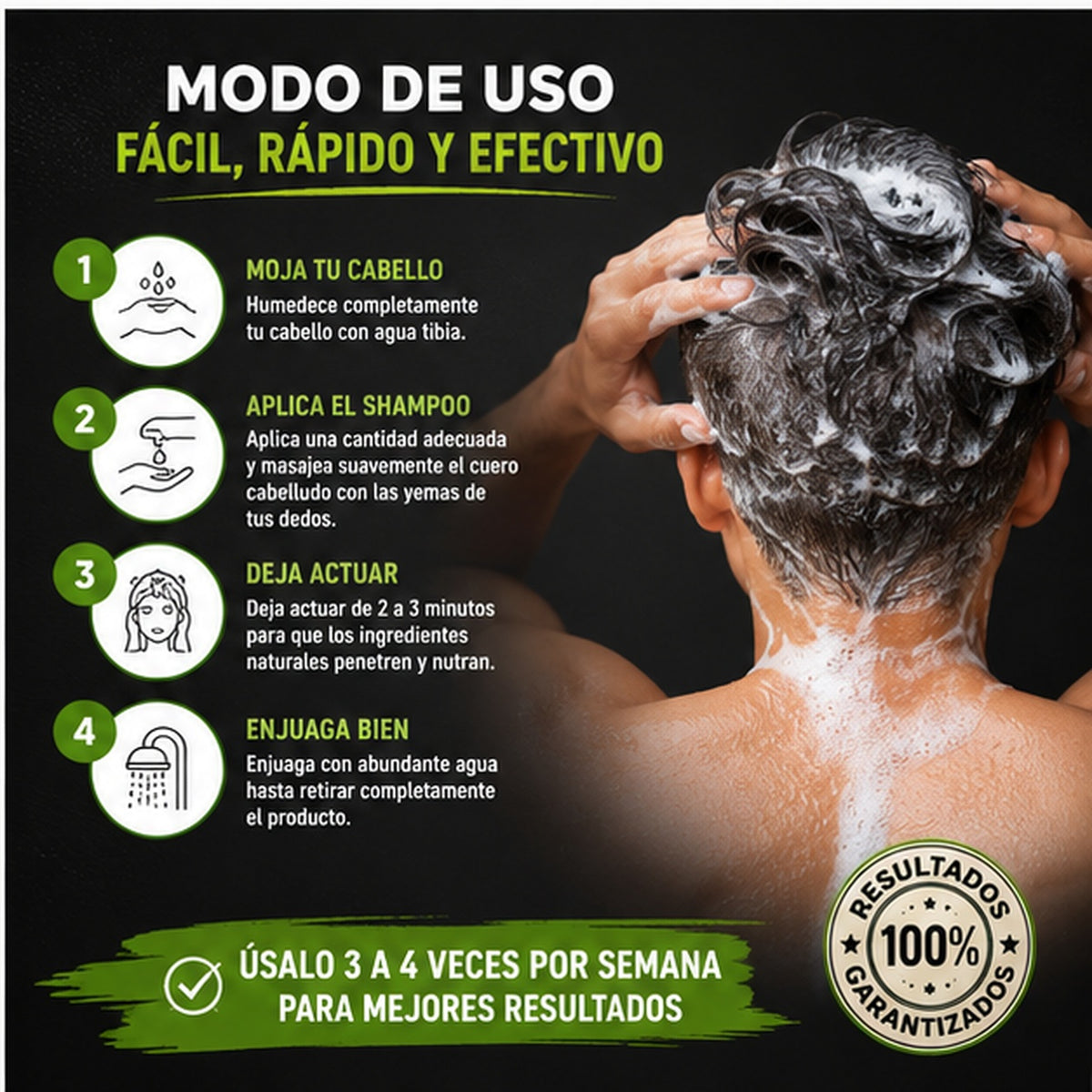 Shampoo Anticaída® - ¡Dile adiós a tus entradas!