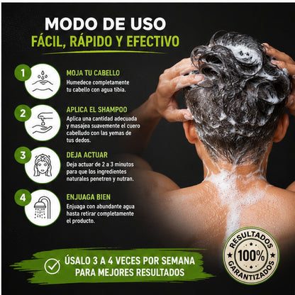 Shampoo Anticaída® - ¡Dile adiós a tus entradas!