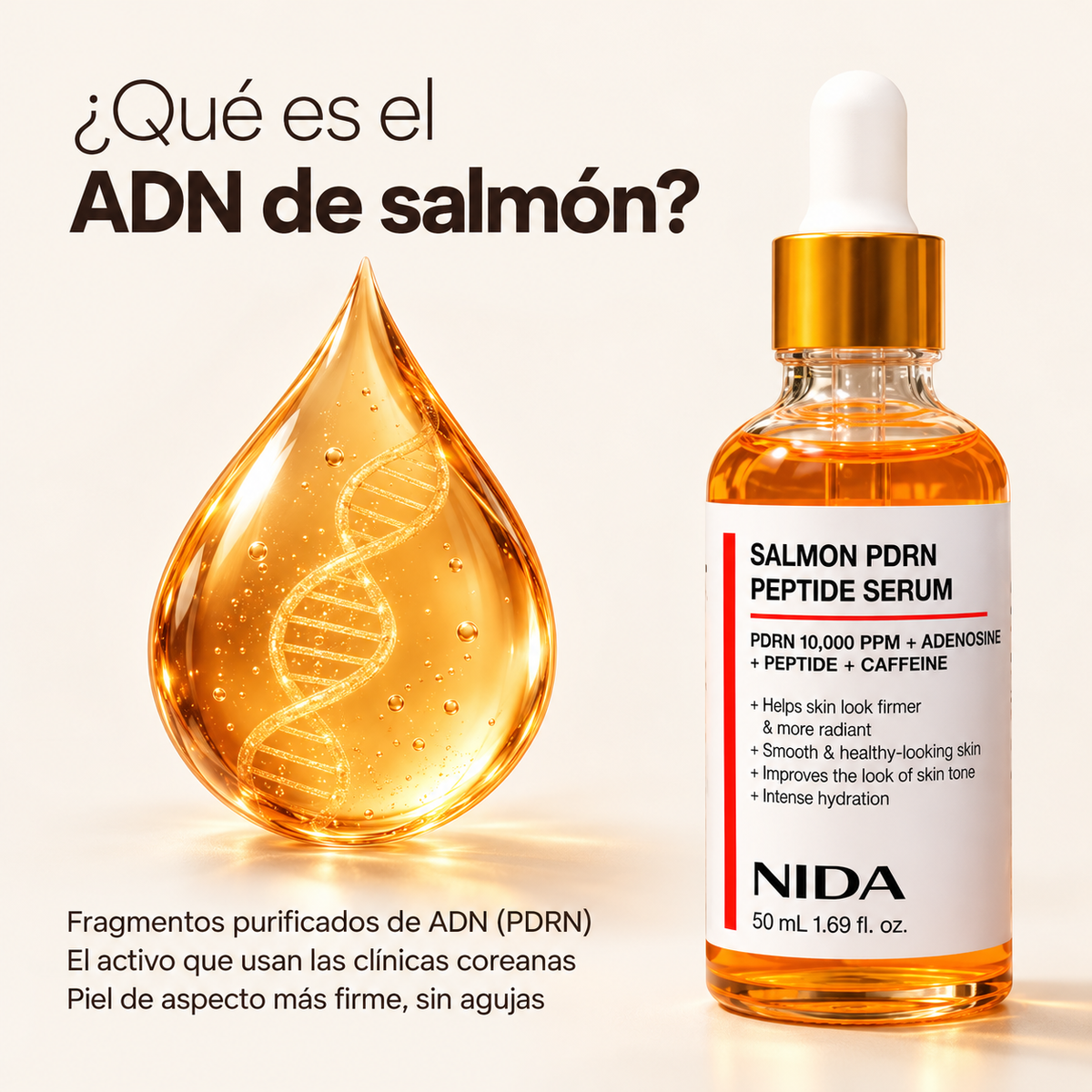 Serum con ADN de Salmón: ¿Por qué las coreanas se ponen ADN de salmón en la cara?