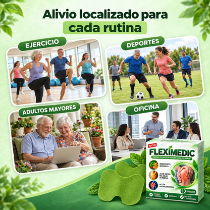Fleximedic® - Kit 50 Parches naturales para el dolor de rodilla