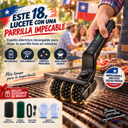 Cepillo eléctrico para parrillas - Limpia de verdad tu parrilla