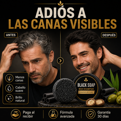 Y - BARRA SHAMPOO NEGRO ANTI CANAS