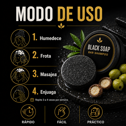 Y - BARRA SHAMPOO NEGRO ANTI CANAS