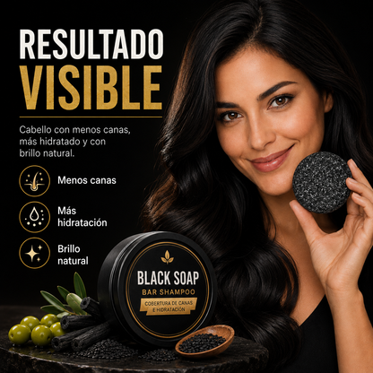 Y - BARRA SHAMPOO NEGRO ANTI CANAS
