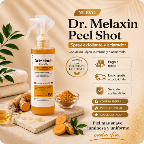 Dr. Melaxin Peel Shot 🍊 Spray Exfoliante y Aclarador ✨