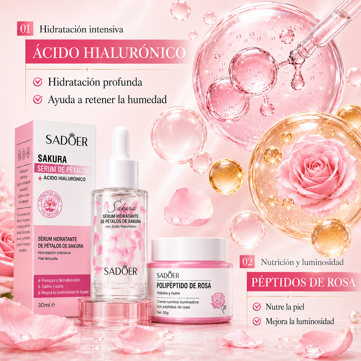 ✨ Pack SERUM Hidratante & Ac. Hialurónico ✨