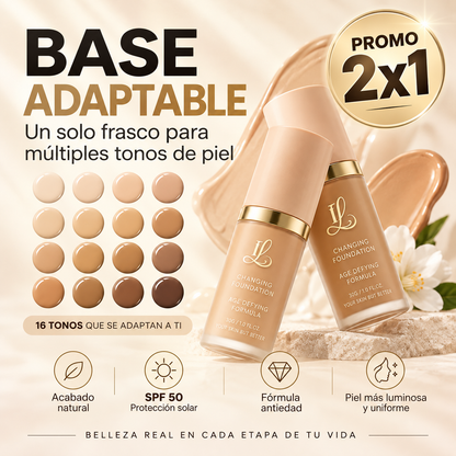 Base de Maquillaje Antiedad con SPF 50 – Se Adapta a tu Tono de Piel