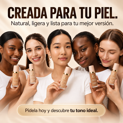 Base de Maquillaje Antiedad con SPF 50 – Se Adapta a tu Tono de Piel