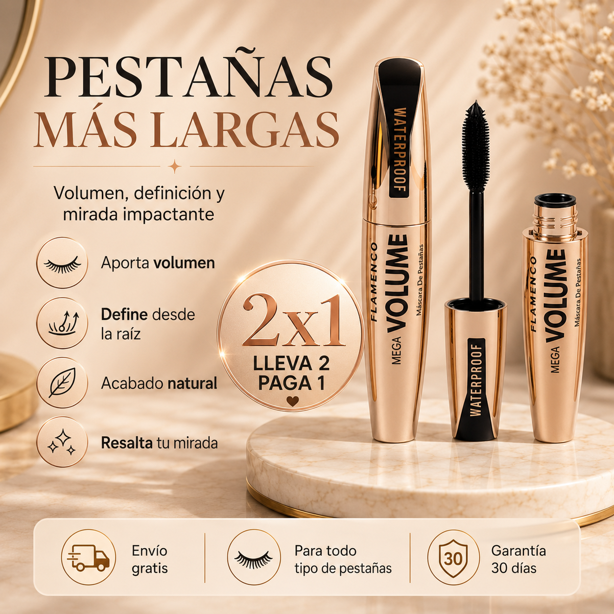 MÁSCARA DE PESTAÑAS MAX VOL - PROMOCIÓN 2X1