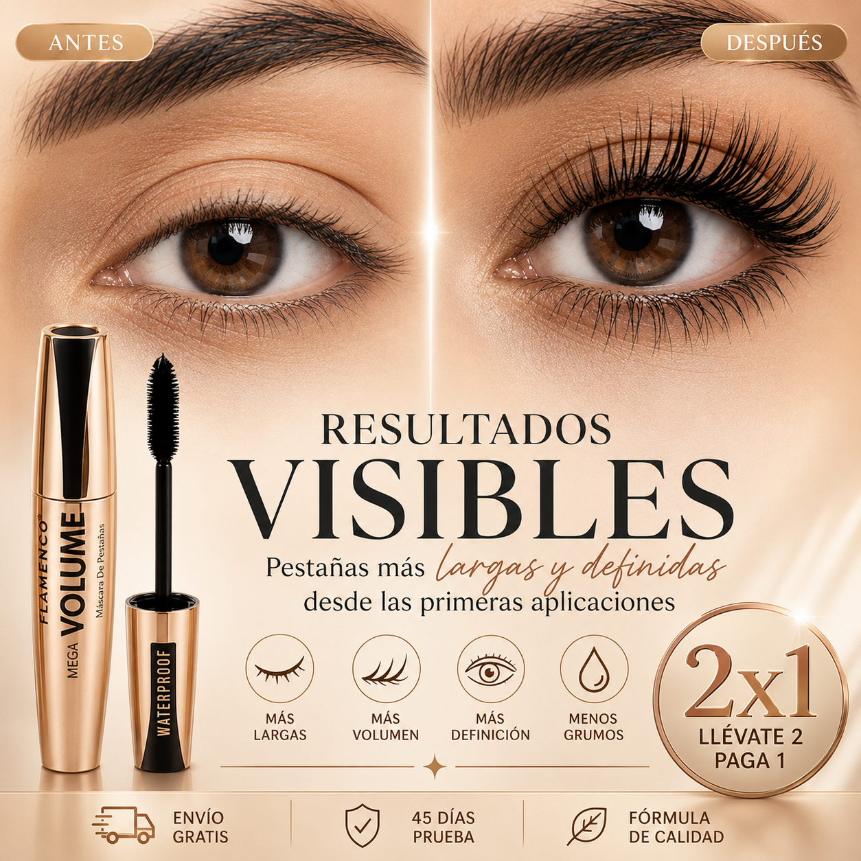 MÁSCARA DE PESTAÑAS MAX VOL - PROMOCIÓN 2X1