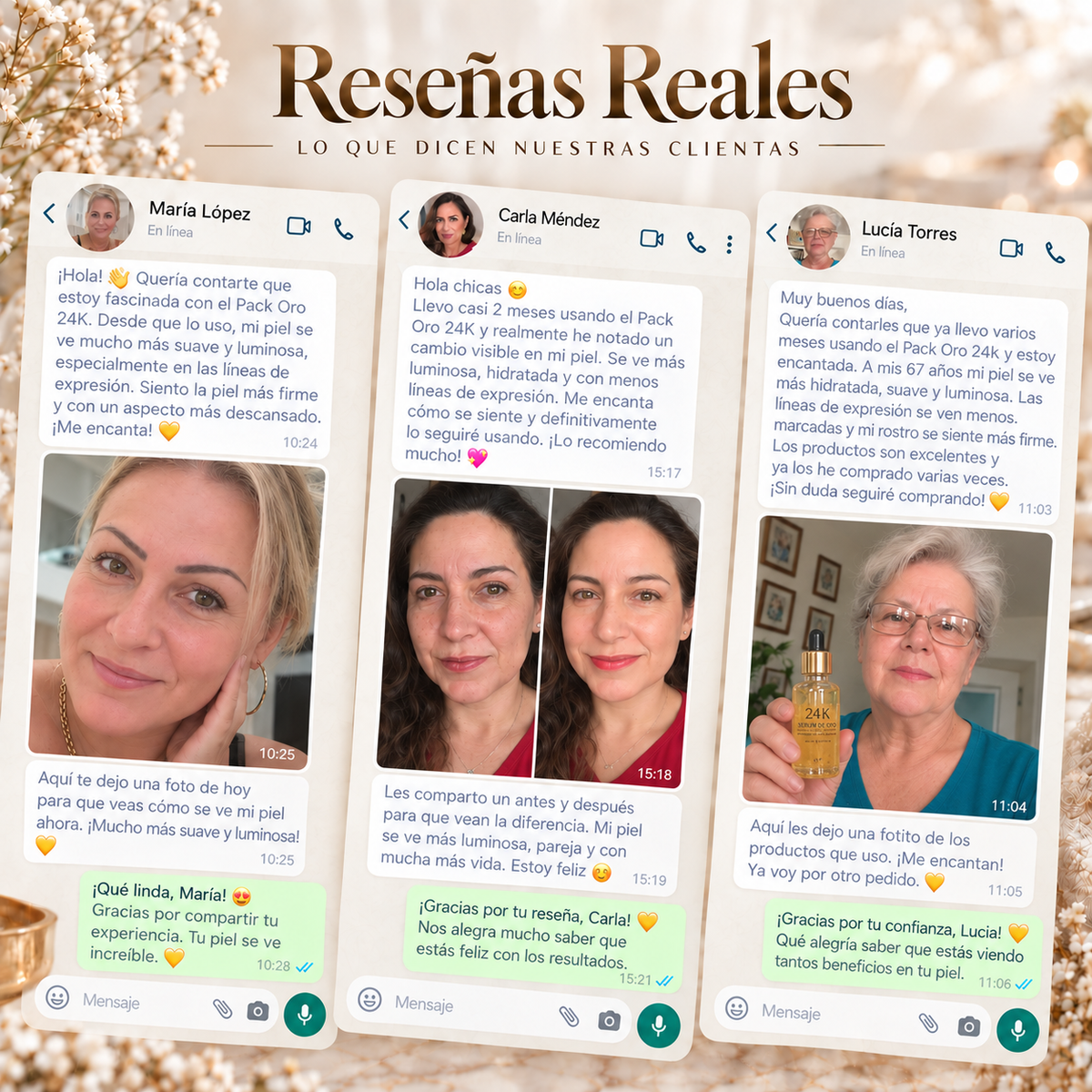 Devuélvele a tu piel su firmeza y luminosidad con el Pack 24K Gold