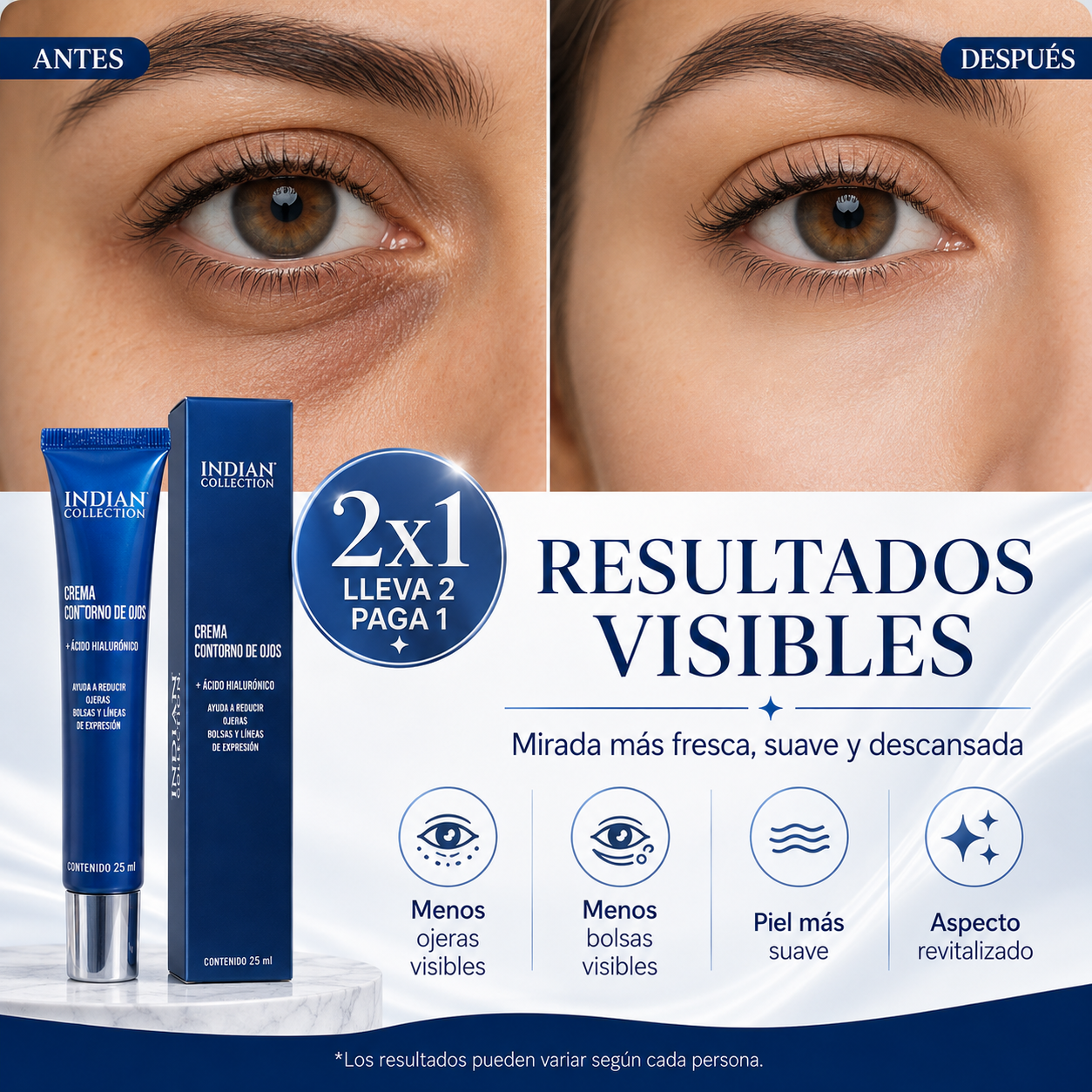 CREMA CONTORNO DE OJOS - Despídete de las ojeras ✨