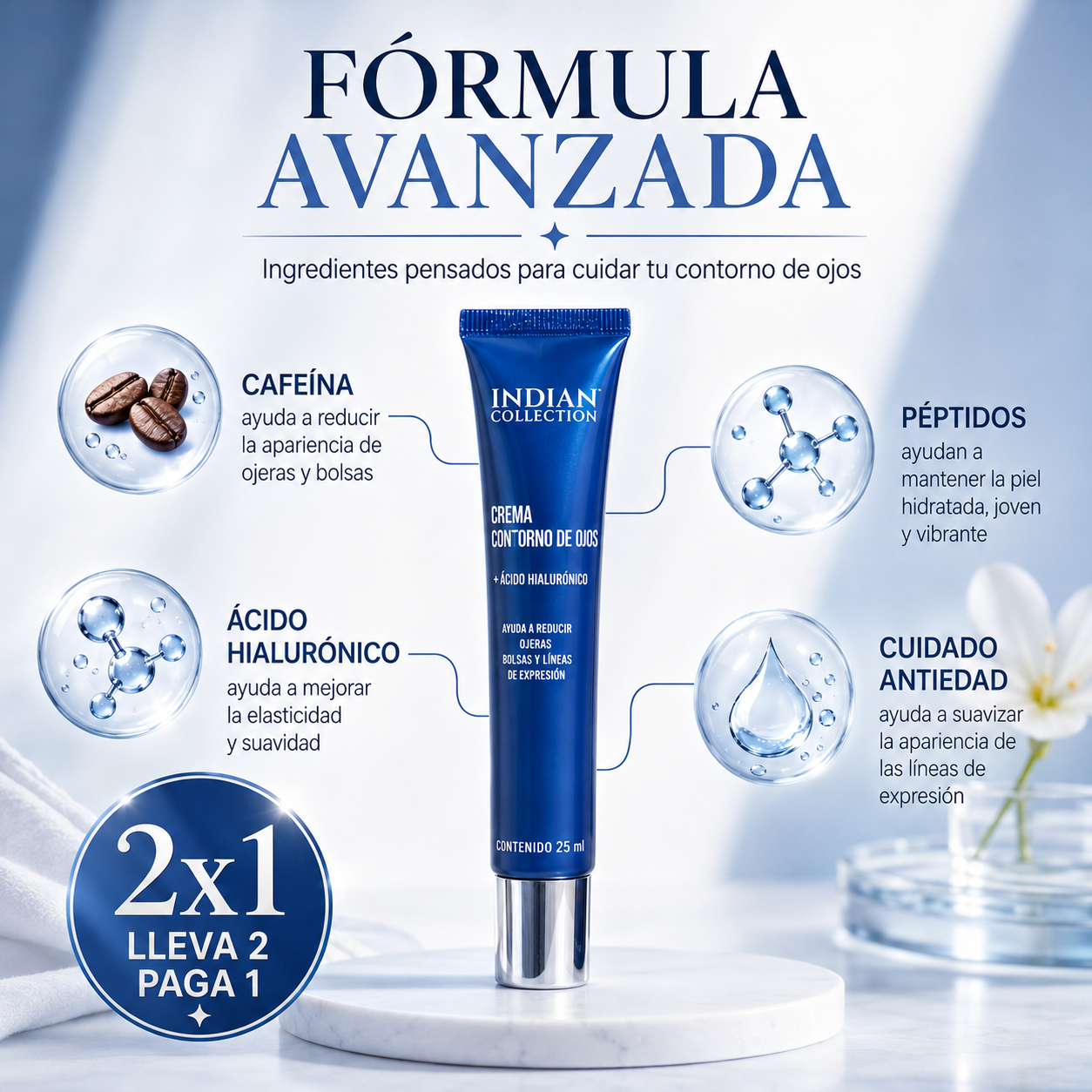 CREMA CONTORNO DE OJOS - Despídete de las ojeras ✨