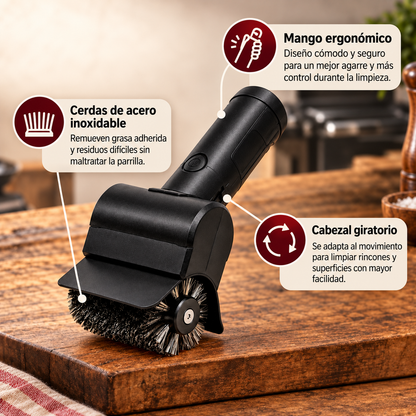 Cepillo eléctrico para parrillas - Limpia de verdad tu parrilla