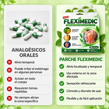 Fleximedic® - Kit 50 Parches naturales para el dolor de rodilla