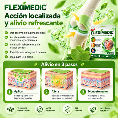 Fleximedic® - Kit 50 Parches naturales para el dolor de rodilla