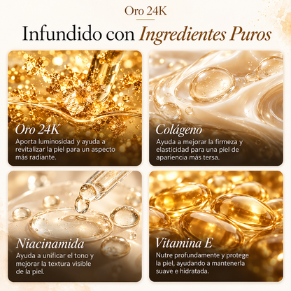 Devuélvele a tu piel su firmeza y luminosidad con el Pack 24K Gold